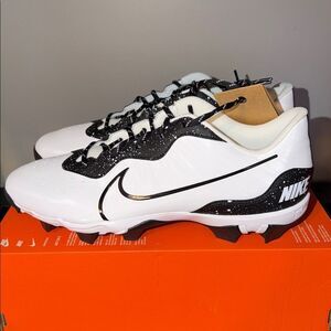 Nike Alpha Huarache Keystone Cleats White Black DJ6524-106 Men’s Size 15
